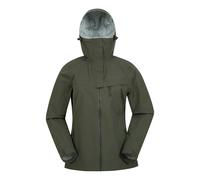 Mountain Warehouse Womens Arlberg 2.5 Layer Waterproof Jacket - Dark Khaki - 14 UK - Dark Khaki