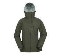 Mountain Warehouse Womens Arlberg 2.5 Layer Waterproof Jacket - Dark Khaki - 16 UK - Dark Khaki