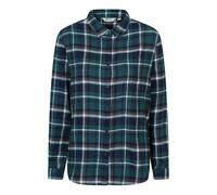 Mountain Warehouse Womens Balsam Brushed Flannel Longline Shirt - Teal - 10 UK - Teal - 100% Cotton
