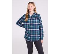 Mountain Warehouse Womens Balsam Brushed Long Line Flannel Shirt Ladies Blouse