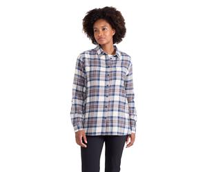 Mountain Warehouse Womens Balsam Brushed Long Line Flannel Shirt Ladies Blouse