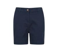 Mountain Warehouse Womens Bay Chino Organic Shorts - Navy - Navy - 18 UK