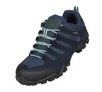 Mountain Warehouse Womens Belfour Suede Waterproof Walking Shoes - Dark Blue - 9 UK - Dark Blue - 60% Suede/20% Mesh/10% Rubber/10% EVA