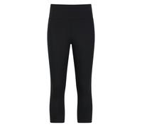 Mountain Warehouse Womens Blackout Capri High Waist Leggings - Black - 18 UK - Black - 74% Nylon/26% Elastane