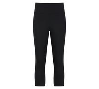 Mountain Warehouse Womens Blackout Capri High Waist Leggings - Black - 8 UK - Black - 74% Nylon/26% Elastane