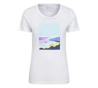 Mountain Warehouse Womens Bournemouth Scenery T-Shirt - White - 16 UK - White