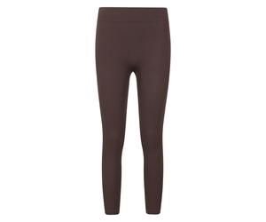Mountain Warehouse Womens Carmel Ribbed Seamless Thermal Bottoms - Brown - Brown - M - 92% Polyamide/8% Elastane