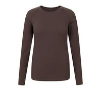 Mountain Warehouse Womens Carmel Ribbed Seamless Thermal Top - Brown - Brown - S