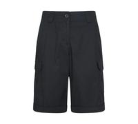 Mountain Warehouse Womens Coast Stretch Cargo Shorts - Black - Black - 12 UK - 97% Cotton/3% Elastane