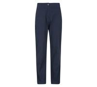 Mountain Warehouse Womens Coastal Stretch Regular Trousers - Navy - 12 UK - Navy - 97% Cotton/3% Elastane