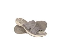 Mountain Warehouse Womens Comfort Crest Slip-on Sliders - Grey - 8 UK - Grey - 100% Mixed