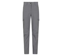 Mountain Warehouse Womens Conniston Cargo Trousers - Grey - 10 UK R - Grey - 95% Polyamide/5% Elastane