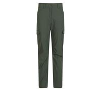 Mountain Warehouse Womens Conniston Cargo Trousers - Khaki Green - 18 UK R - Khaki Green - 95% Polyamide/5% Elastane