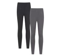 Mountain Warehouse Womens Cotton Blend Midweight Leggings Multipack Charcoal Women's Size 14