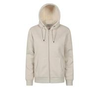 Mountain Warehouse Women's Dalton Sherpa Lined Full Zip Hoodie - Light Beige - Light Beige - 12 UK - 60% Cotton/40% Polyester