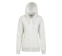 Mountain Warehouse Women's Dalton Sherpa Lined Full Zip Hoodie - Light Grey - Light Grey - 14 UK