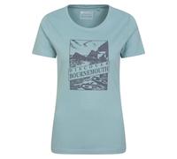 Mountain Warehouse Womens Discover Bournemoth Printed T-Shirt - Blue - 10 UK - Blue - 100% Mixed