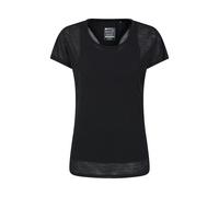 Mountain Warehouse Womens Double Layered T-Shirt - Black - 6 UK - Black - 100% Polyester