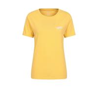Mountain Warehouse Womens Dragonfly Organic Loose Fit T-Shirt - Pale Yellow - 20 UK - Pale Yellow - 100% Organic Cotton
