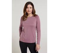 Mountain Warehouse IsoCool Dynamic Womens Top - Comfortable Ladies Tshirt, Long Sleeve Top, Lightweight, Fast Dry, Breathable - for Spring Summer, & Travelling Dusky Purple Women's Size 16