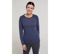 Mountain Warehouse IsoCool Dynamic Womens Top - Comfortable Ladies Tshirt, Long Sleeve Top, Lightweight, Fast Dry, Breathable - for Spring Summer, & Travelling Dark Grey Women's Size 10