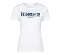 Mountain Warehouse Womens Edinburgh Relaxed Fit T-Shirt - White - 16 UK - White - 95% Organic Cotton/5% Viscose