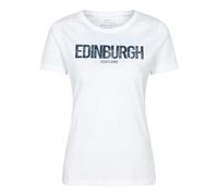Mountain Warehouse Womens Edinburgh Relaxed Fit T-Shirt - White - 18 UK - White - 95% Organic Cotton/5% Viscose