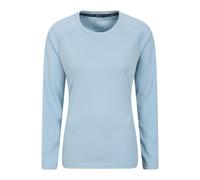 Mountain Warehouse Womens Endurance Long-Sleeved Top - Pale Blue - 16 UK - Pale Blue - 100% Polyester