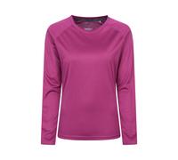 Mountain Warehouse Endurance Womens Top - Lightweight Ladies Top, Long Sleeve Tee, Quick Drying Tshirt, UV Protection Tee Shirt - for Spring Summer Travel Purple Women's Size 6