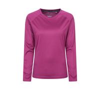 Mountain Warehouse Endurance Womens Top - Lightweight Ladies Top, Long Sleeve Tee, Quick Drying Tshirt, UV Protection Tee Shirt - for Spring Summer Travel Purple Women's Size 14
