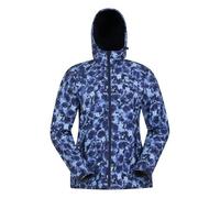 Mountain Warehouse Womens Exodus Floral Soft Shell Jacket - Navy/Light Blue - 4 UK - Navy/Light Blue - 96% Polyester/4% Elastane