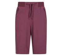 Mountain Warehouse Womens Explorer Long Shorts - Burgundy - Burgundy - 18 UK - 88% Polyamide/12% Elastane