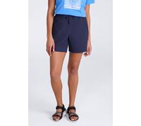 Mountain Warehouse Explorer Womens Shorts - Zipped Pockets Ladies Short Trousers, Drawcord Pants, Lightweight -for Outdoors, Hiking Dark Blue Women's Size 14