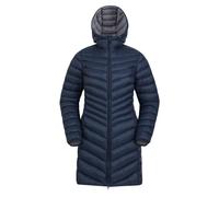Mountain Warehouse Women's Florence Long Padded Jacket - Navy - 8 UK - Navy - 100% Nylon