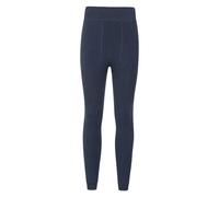 Mountain Warehouse Womens Fluffy Fleece Lined Thermal Leggings - Navy - L - Navy - 57% Polyester/39% Rayon/4% Viscose