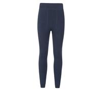 Mountain Warehouse Womens Fluffy Fleece Lined Thermal Leggings - Navy - S - Navy - 57% Polyester/39% Rayon/4% Viscose