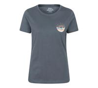 Mountain Warehouse Womens Fort William Tree Ring T-Shirt - Dark Blue - 10 UK - Dark Blue - 100% Organic Cotton