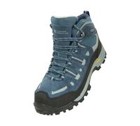Mountain Warehouse Womens Gale Extreme Suede Hiking Boots - Blue - 5 UK - Blue - 60% Suede/10% Rubber/10% EVA/10% Textile/10% Mesh