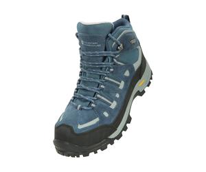 Mountain Warehouse Womens Gale Extreme Suede Hiking Boots - Blue - 5 UK - Blue - 60% Suede/10% Rubber/10% EVA/10% Textile/10% Mesh
