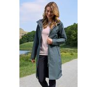 Mountain Warehouse Hannah Womens Waterproof Mac Jacket - Breathable & Stylish Ladies Coat with Adjustable Hood - Autumn, Winter, Walking & Outdoors Khaki Women's Size 16
