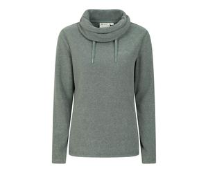 Mountain Warehouse Women's Hebridean Cowl Neck Fleece Top - Dark Khaki - 14 UK - Dark Khaki - 100% Polyester