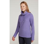 Mountain Warehouse Hebridean Womens Cowl Neck Fleece - Breathable Sweater, Brushed Inner & Two Front Pockets - Ideal For Spring Summer, Travel & Outdoors Grape Women's Size 12