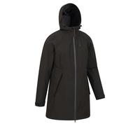 Mountain Warehouse Women's Hilltop II Waterproof Jacket - Jet Black - Jet Black - 8 UK