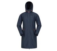 Mountain Warehouse Women's Ioana Longline Soft Shell Jacket - Navy - 20 UK - Navy