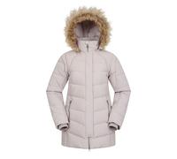 Mountain Warehouse Womens Isla II Long Down Jacket - Beige - 14 UK - Beige