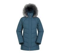 Mountain Warehouse Womens Isla II Long Down Jacket - Blue - 8 UK - Blue