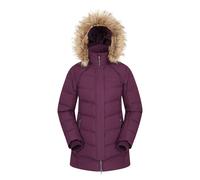 Mountain Warehouse Womens Isla II Long Down Jacket - Purple - 10 UK - Purple