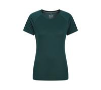 Mountain Warehouse Womens IsoCool Technical T-Shirt Breathable Sports Gym Tee Green - Size 10 UK