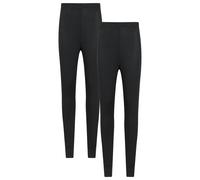 Mountain Warehouse Womens Keep The Heat Isotherm Leggings (Pack of 2) - Black - Black - 12 UK - 37% Acrylic/32% Polyester/25% Viscose/6% Elastane