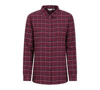 Mountain Warehouse Womens/Ladies Balsam Brushed Flannel Longline Shirt - Burgundy - Burgundy - 16 UK